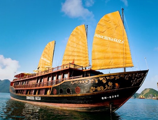 Halong Traditional wooden boats