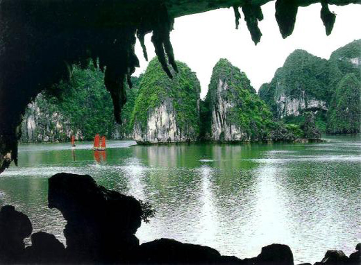 Bo Nau cave in Halong bay