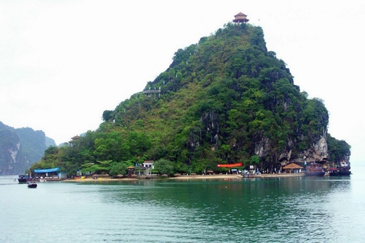 Titop island in Halong bay